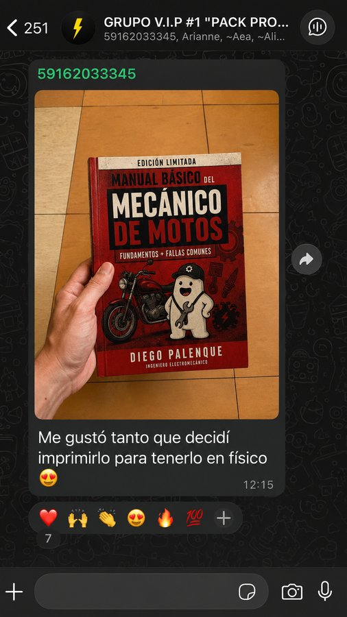 Testimonio: WhatsApp físico